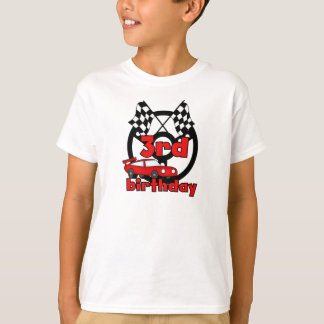 Carreras de coche 3 camisetas de cumpleaños y rega
