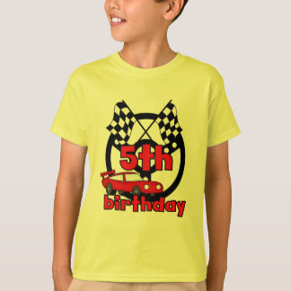 Carreras de coche 5 camisetas de cumpleaños y rega