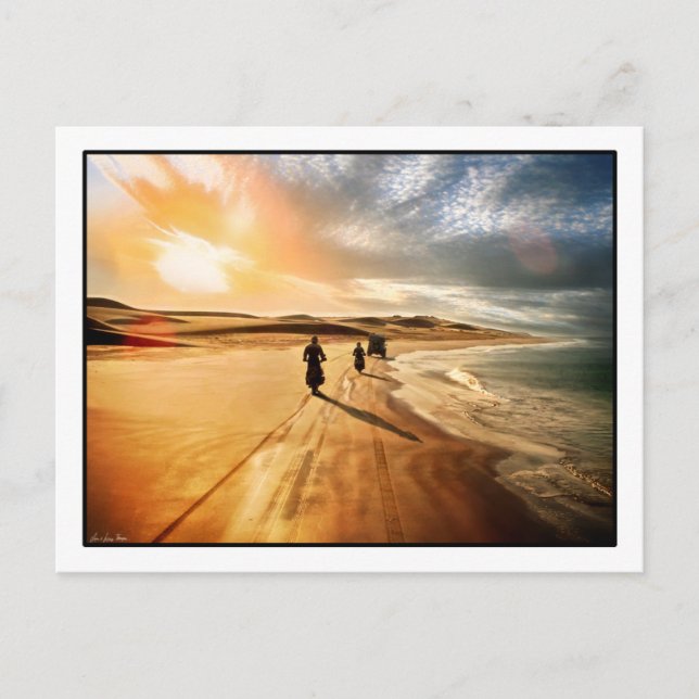 Carreras de la postal africana de marea (Anverso)