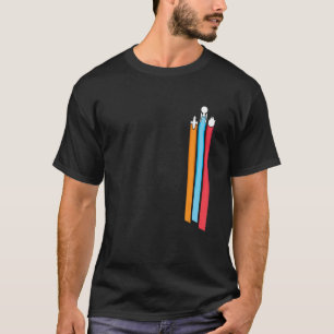 Carreras espacial Stripes Camisetas masculinas div
