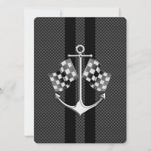 Carreras náutica en el estilo de la fibra de carbo