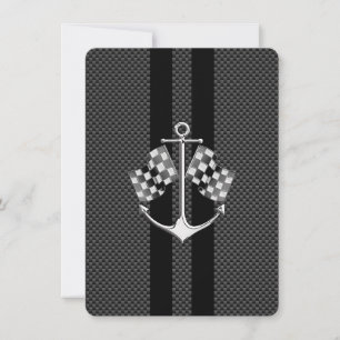 Carreras náutica en el estilo de la fibra de carbo