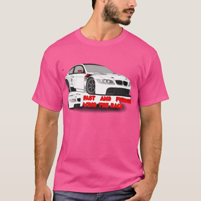 Carreras rápida de coches Gráfica camiseta camiset (Anverso)