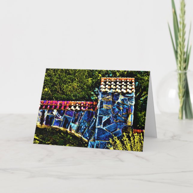 Carretera azul, tarjeta (Anverso)