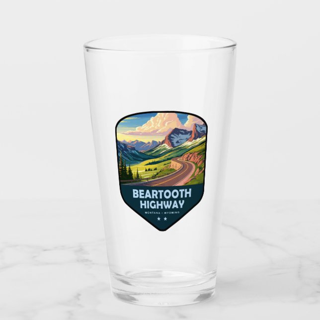 Carretera Beartooth Montana Wyoming Escudo (Anverso)