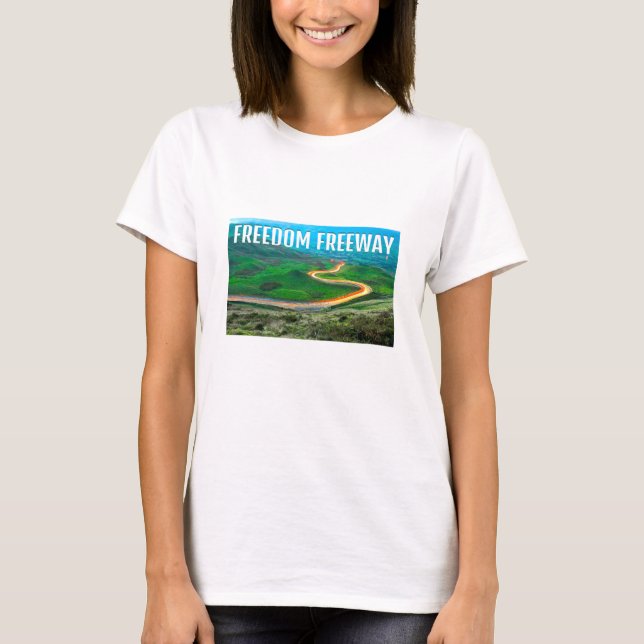 Carretera de libertad (ligera) camiseta (Anverso)