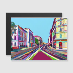 Carretera en Viena, Austria Magnetic Card