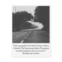 Carretera hacia ninguna postal