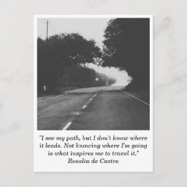 Carretera hacia ninguna postal