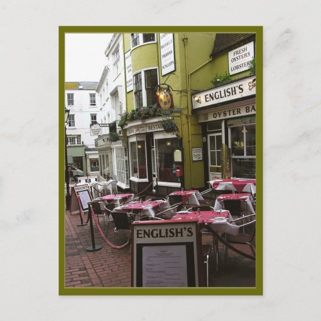 Carretera inglesa Eatery, postal Brighton (Reino U (Anverso)