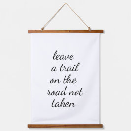 Carretera No Tomada Madera Topada Tapiz De Muro