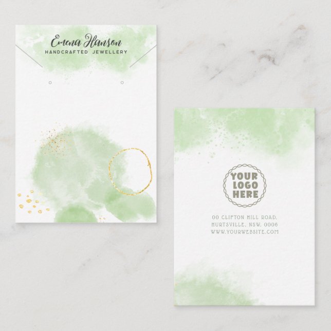 Carreteras de collar de logotipos Tarjeta de visua (Anverso / Reverso)