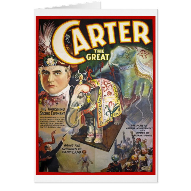 Carretero el gran poster restaurado del mago del (Frente)