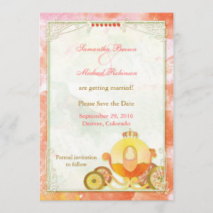 Carriage de princesa: Ahorre las invitaciones de