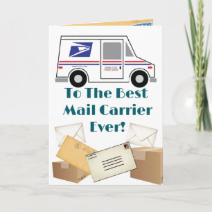 Carrier Postal Gracias - Tarjeta plegada de agrade
