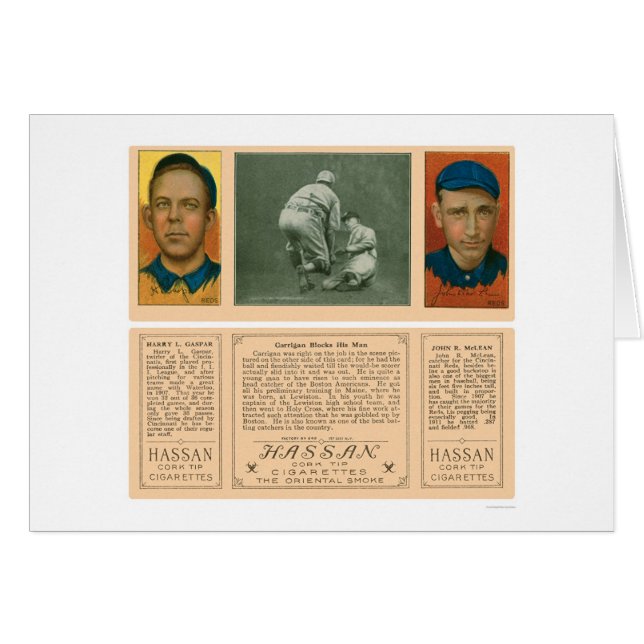 Carrigan Bloquea Béisbol Red Sox 1912 (Anverso (Horizontal))
