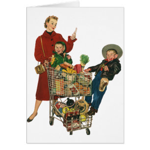Carrito de compras para familias, madres y niños r