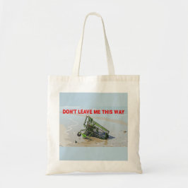 Carrito de compras y bolsa de mano con estampado d
