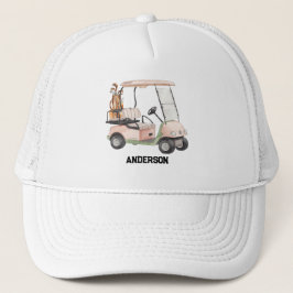 Carrito de Golf Elegante & Gorra de Camionero con 