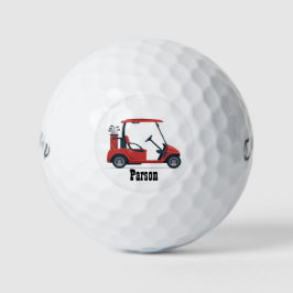 Carrito de Golf Rojo Nombre Callaway Pelotas de Go