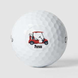 Carrito de Golf Rojo Nombre Callaway Pelotas de Go