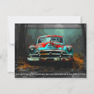 Carro antiguo de postal