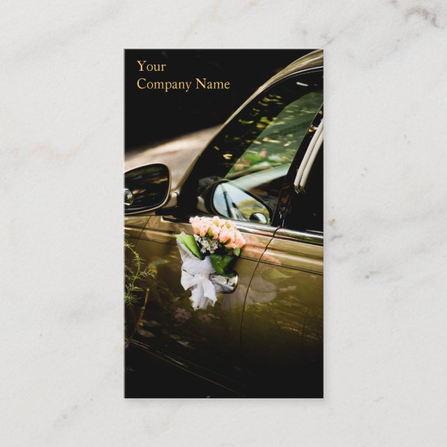 Carro Boda genérico / Limo - Tarjeta de visita (Anverso)