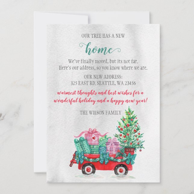 Carro de árbol de Navidad que hemos movido las tar (Anverso)