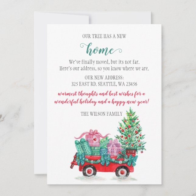 Carro de árbol de Navidad que hemos movido las tar (Anverso)