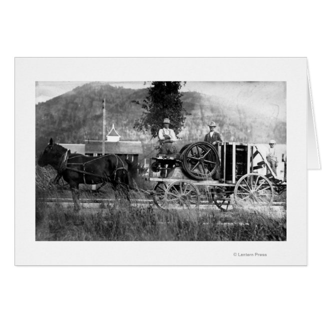 Carro de caballo dibujado (Anverso (Horizontal))