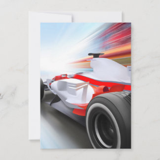 Carro de carreras rojas de velocidad