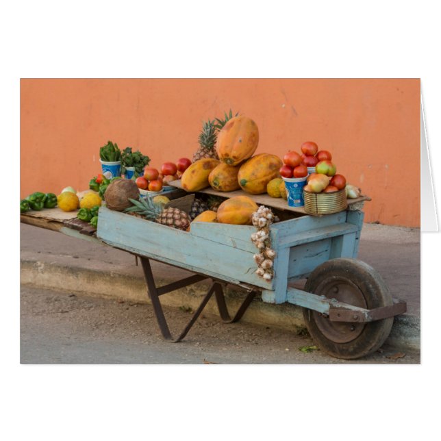 Carro de frutas y verduras, Cuba (Anverso (Horizontal))