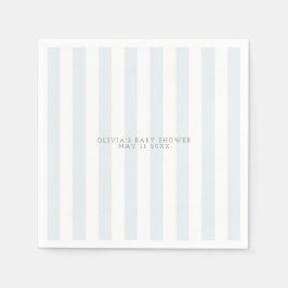 Carro de golf azul bebé ducha servilleta