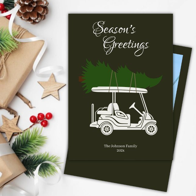 Carro de golf con árbol de Navidad ・ Foto verde os (Subido por el creador)