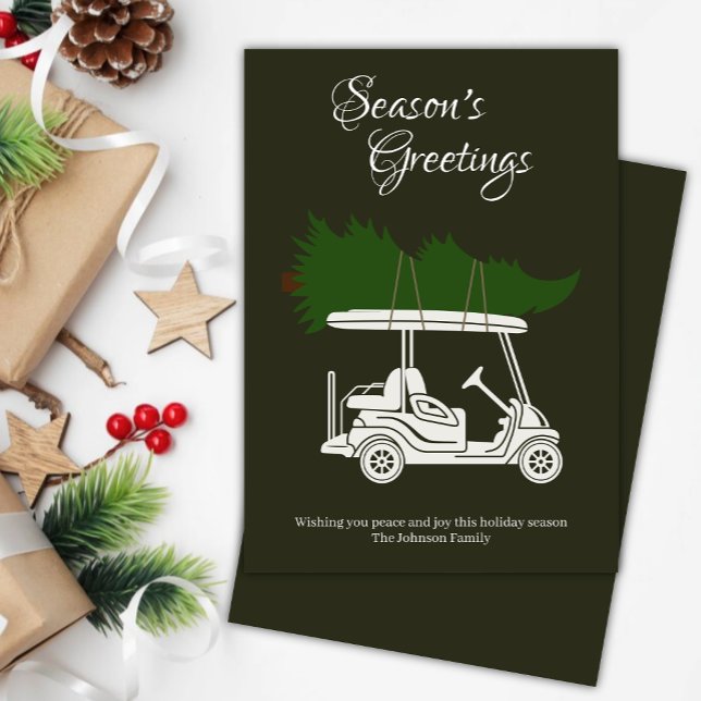 Carro de golf con árbol de Navidad ・ Mínimo verde  (Subido por el creador)