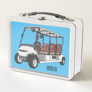 Carro de golf / ilustracion personalizado de coche