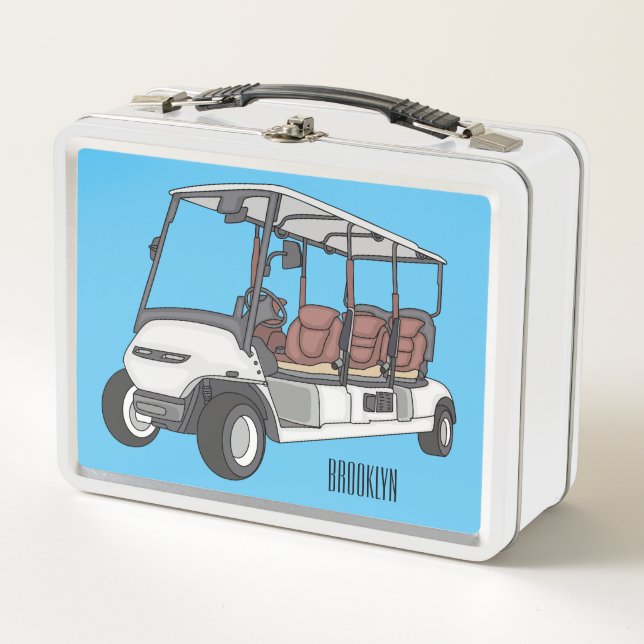 Carro de golf / ilustracion personalizado de coche (Anverso)