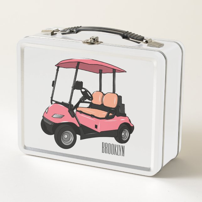 Carro de golf / ilustracion personalizado de coche (Anverso)