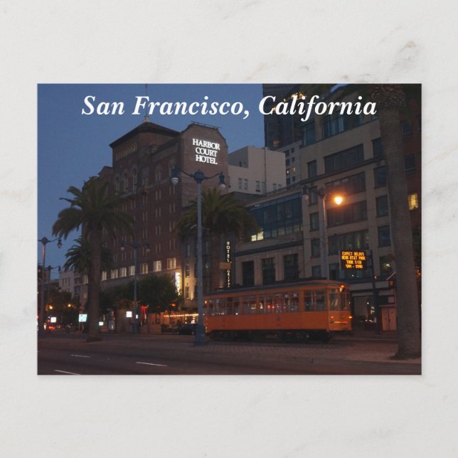 Carro de la calle de San Francisco #2 postal (Anverso)