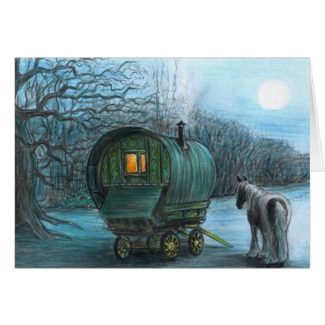 Carro en el claro de luna (Anverso (Horizontal))