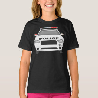 Carro policial 911 Camisa de Chicas juveniles