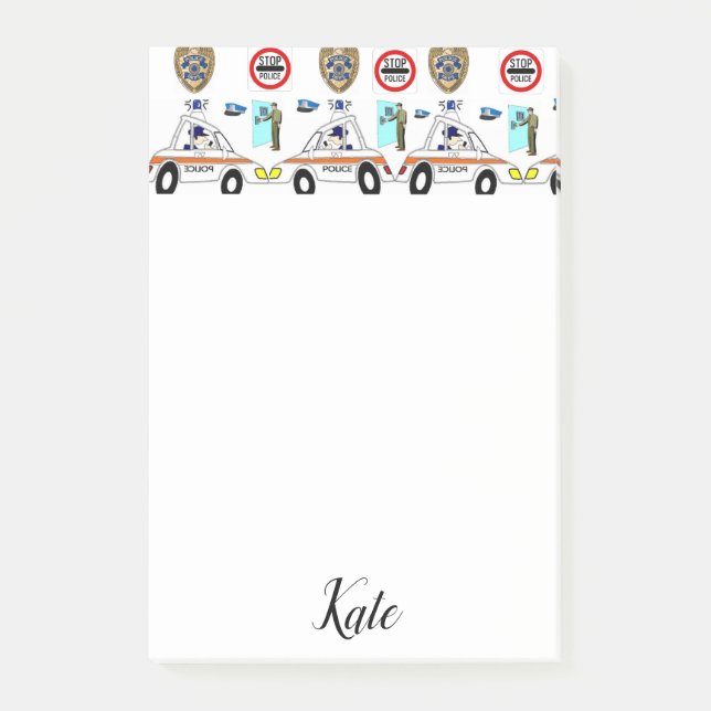 Carro policial de notas posteriores (Anverso)