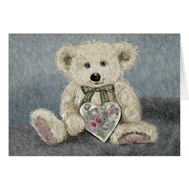 Carroll Teddy Bear Card (Anverso (Horizontal))