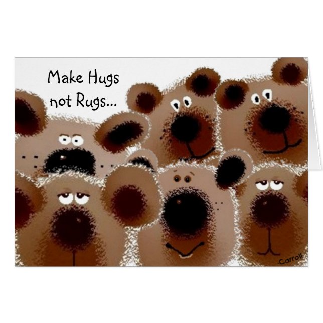 Carroll Teddy Bear Card (Anverso (Horizontal))