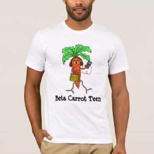 Carrot beta Teen (beta caroteno) Camiseta divertid