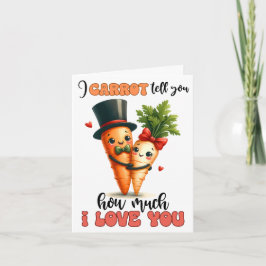 Carrot Cuánto Te Amo Tarjeta El día de San Valentí