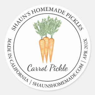 Carrot Pickle Etiqueta moderna