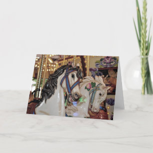 Carrusel equino imprimir tarjeta de saludo