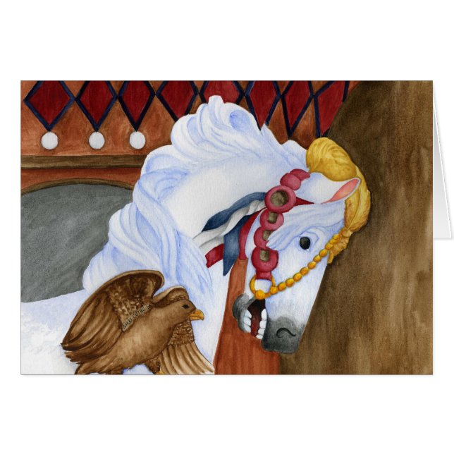 Carrusel Horse Card (Anverso (Horizontal))
