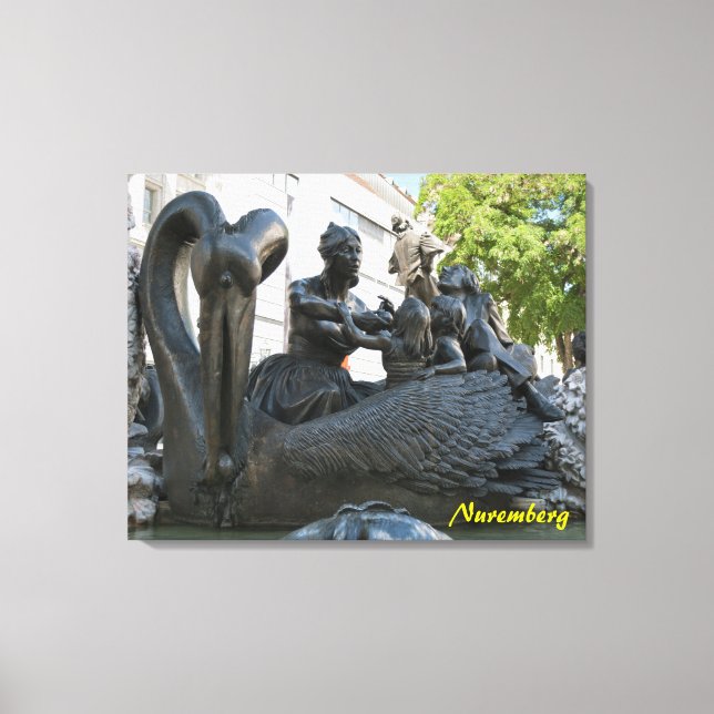 Carrusel matrimonial en la impresión de lienzo de  (Anverso)